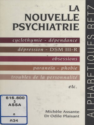 cover image of La nouvelle psychiatrie